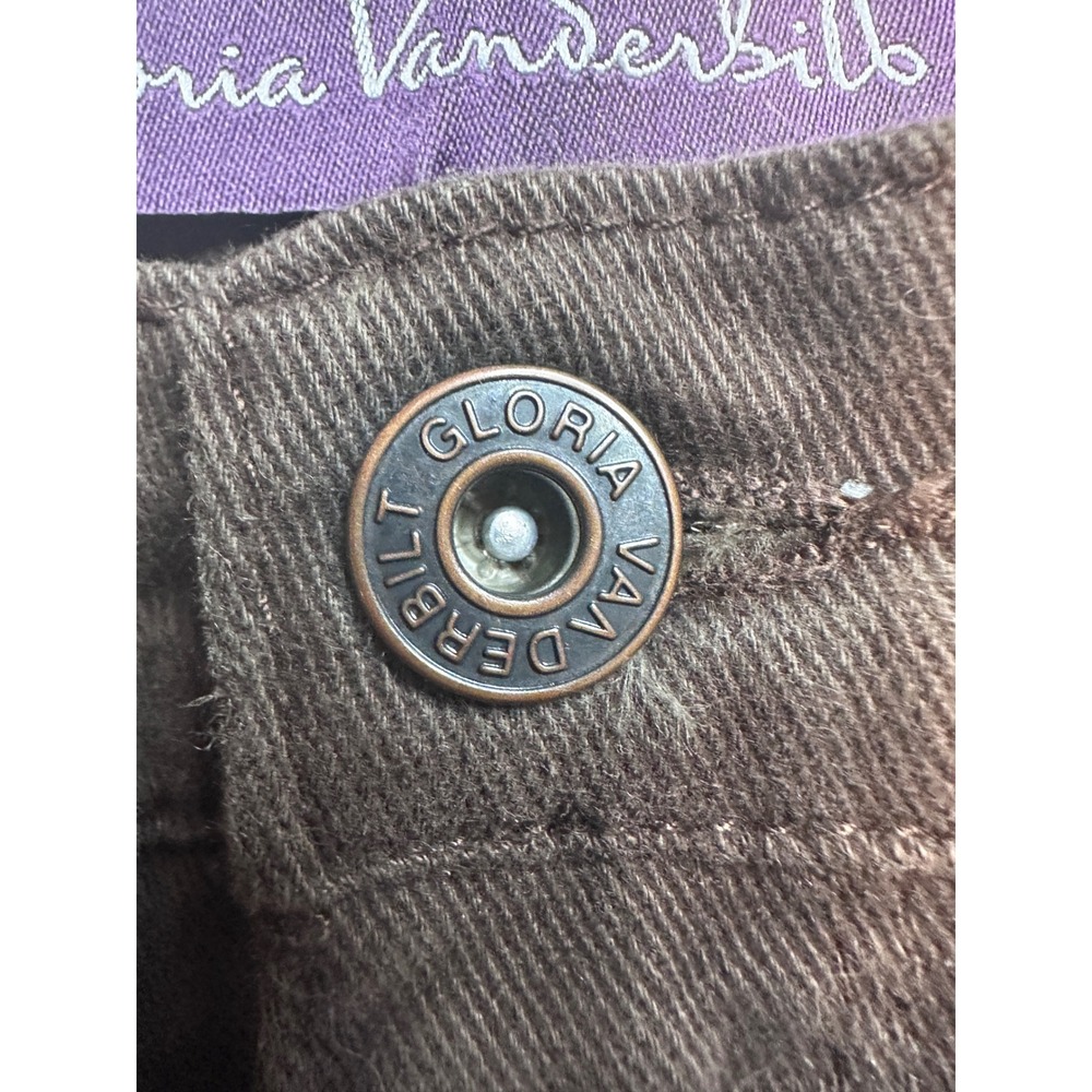 Gloria Vanderbilt Amanda Tapered Jeans Womens 10 Short Brown Denim High Rise - Picture 6 of 14